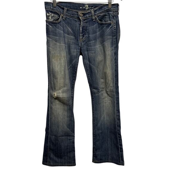 Seven for all mankind style U0 75080–080 size 30 slightly distressed blue‎ jeans - Picture 1 of 10
